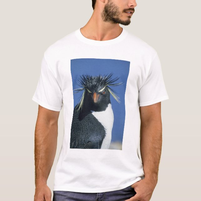 T-shirt Manchot de Hoppe (Eudyptes chrysocome) (Devant)