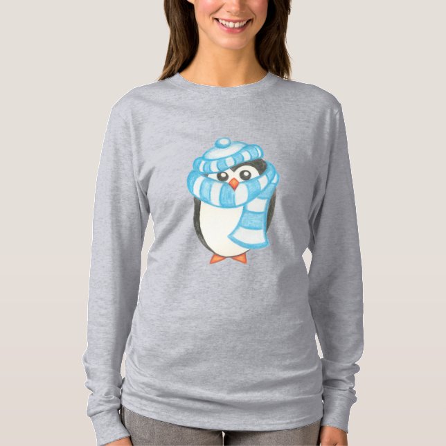 T-Shirt Manchot de Noël (Devant)
