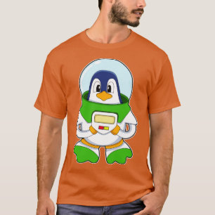 T-shirt Manchot en astronaute avec costume