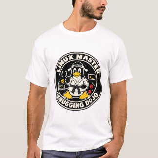 T-shirt Manchot Linux Tux Fanart - Maître Dojo