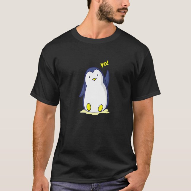 T-shirt Manchot Mignon (Devant)