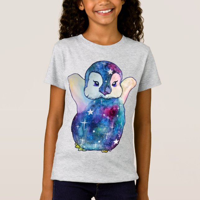 T-Shirt Manchot nommé Bouton (Devant)