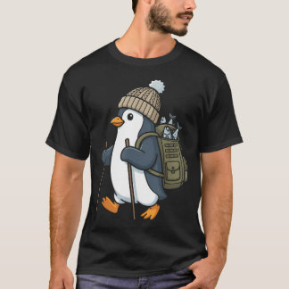 T-shirt Manchot Randonnée Drôle Mignon