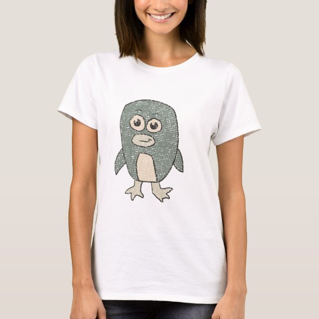 T-shirt Manchot Rétro (Devant)