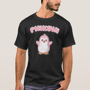 T-shirt Manchot rose Pingouin drôle de jeu de mots mignon 