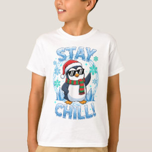 T-shirt Manchot Stay Chill Noël