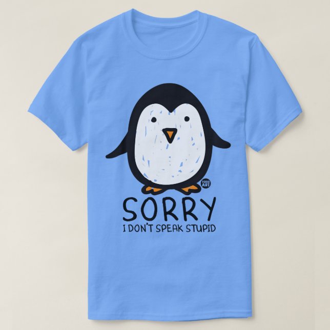 T-shirt manchot stupide (Design devant)