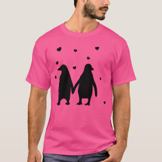 T-shirt Manchots amoureux s'aiment les manchots