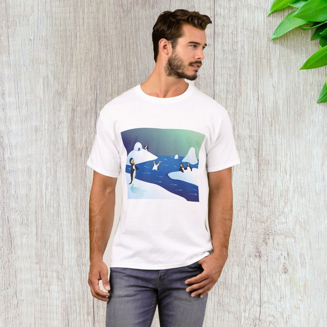 T-shirt Manchots Et Glace (Créateur téléchargé)