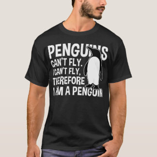 T-shirt Manchots ne peuvent pas voler drôle