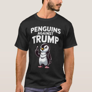 T-shirt Manchots résistent avec les nageoires levées Satir