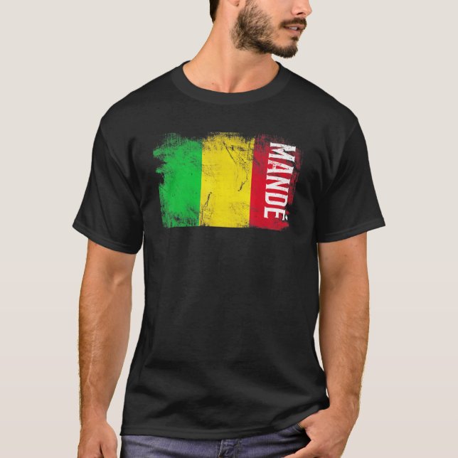 T-shirt Mand Mali Flag For Malians Men Women Kids (Devant)