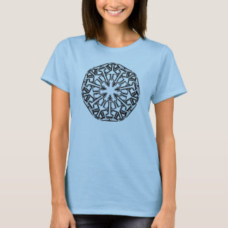 T-shirt Mandala 1 Noir Design