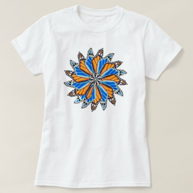 T-shirt Mandala 2 de papillon (Design devant)