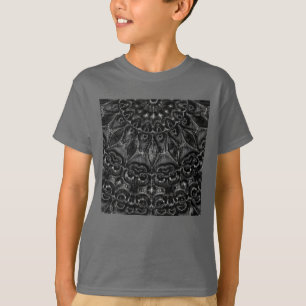 T-shirt Mandala au charbon de bois