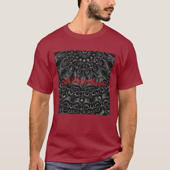 T-shirt Mandala au charbon de bois (Devant)