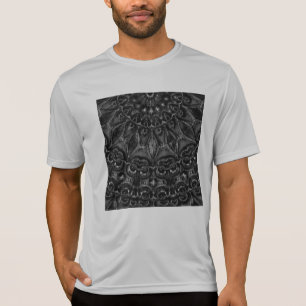 T-shirt Mandala au charbon de bois