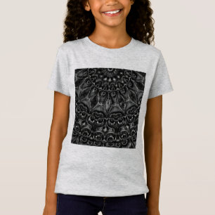T-shirt Mandala au charbon de bois