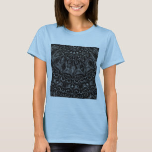 T-shirt Mandala au charbon de bois