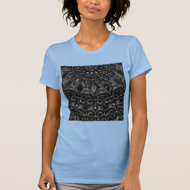 T-shirt Mandala au charbon de bois (Devant)