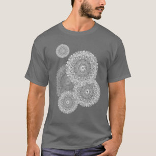 T-shirt Mandala blanc