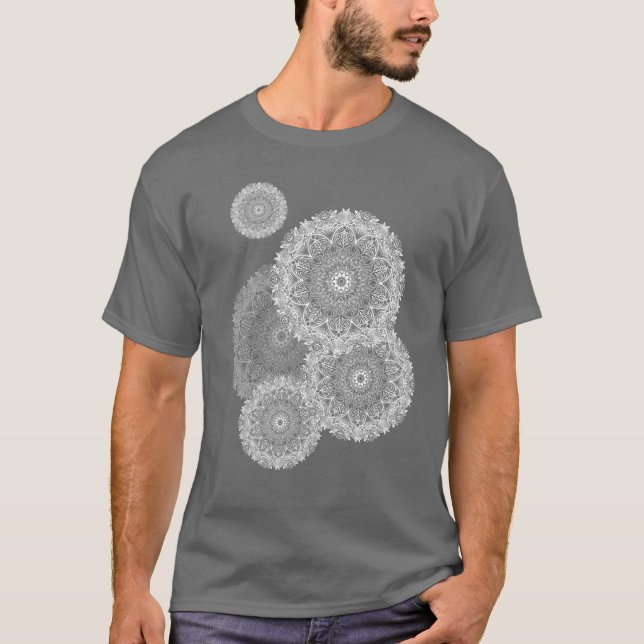 T-shirt Mandala blanc (Devant)