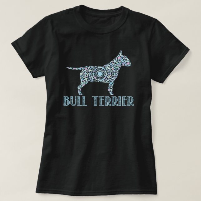 T-shirt Mandala Bull Terrier (Design devant)