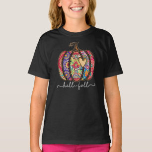 T-shirt Mandala Citrouille Halloween