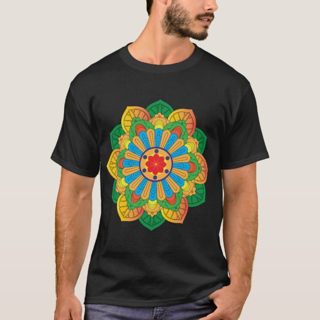 T-shirt Mandala Colorez Vous-Même ! (Devant)