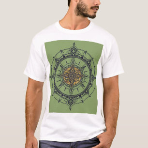 t-shirt mandala compass