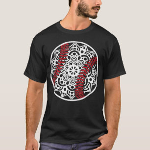 T-shirt Mandala de baseball Joueur de sports cool Fan Lanc