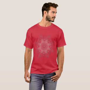 T-shirt Mandala. de corail floral ethnique