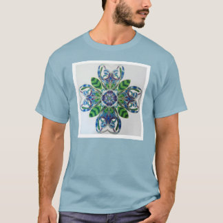 T-shirt Mandala "de crête de Passionflower" par Aaron
