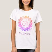 Mandala de fleur de Namaste Lotus de symbole d'OM