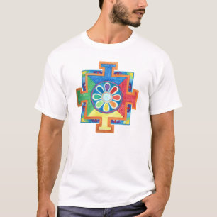 T-shirt Mandala de l'aquarelle de création