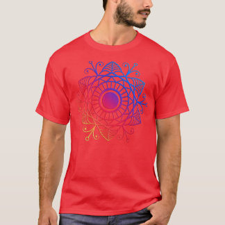 T-shirt Mandala de vie colorée