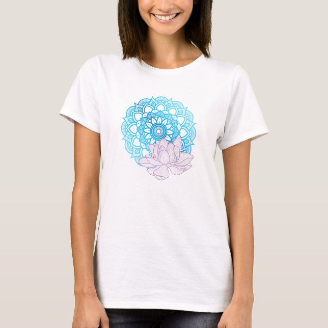 T-shirt Mandala et Lotus (Devant)