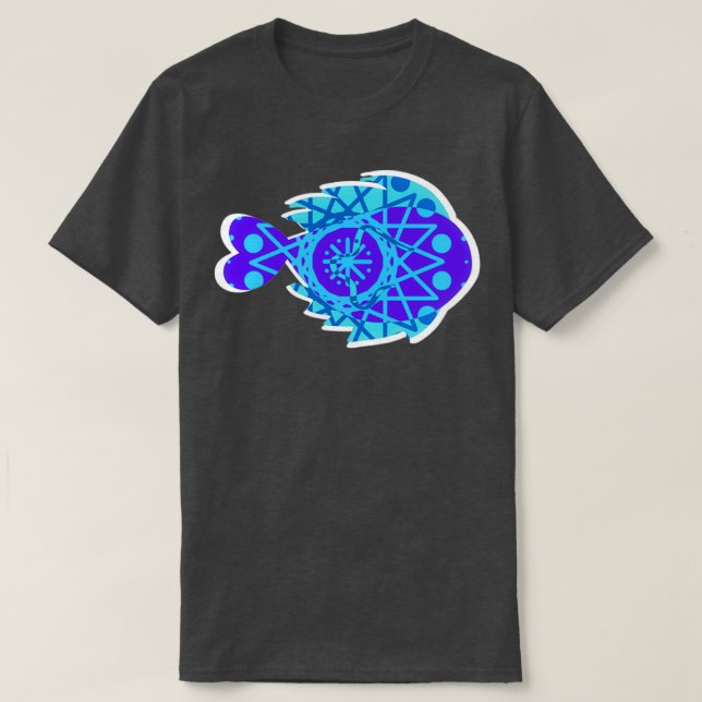 T-shirt Mandala fish 2 (Design devant)