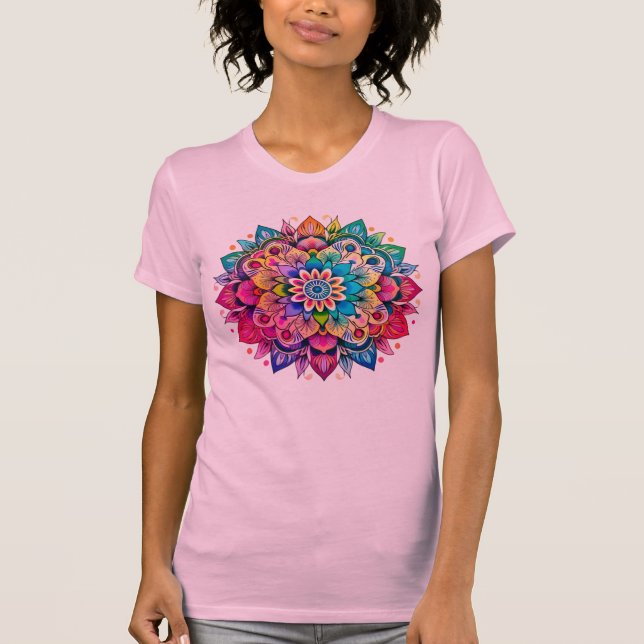 T-shirt Mandala / Flower Design (Devant)
