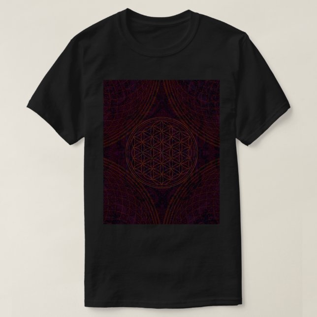 T-shirt Mandala Flower Of Life Zen Yoga Meditation Mandala (Design devant)
