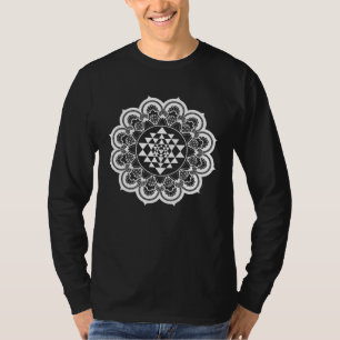 T-shirt Mandala Géométrie sacrée Sri Yantra Chakra