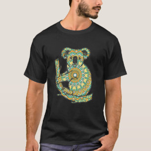 T-shirt Mandala Koala Motif géométrique Mandala Animal