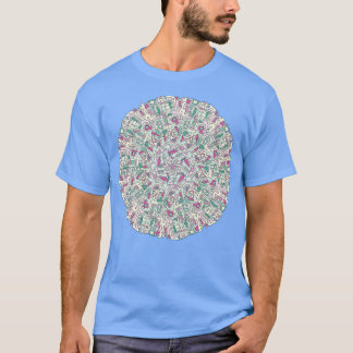 T-shirt Mandala moderne du milieu du siècle