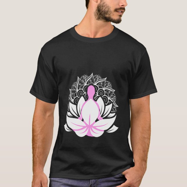 T-shirt Mandala Namaste Méditation Yoga Spirituel Art Chak (Devant)