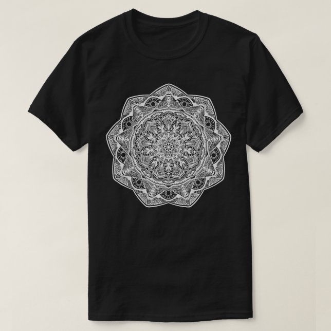 T-shirt Mandala Nine Pointed Bahai Vêtements (Design devant)