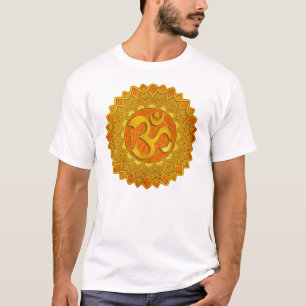T-shirt MANDALA OM - orange
