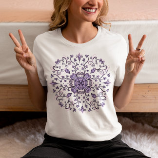 T-shirt Mandala - Ornement d'hiver élégant