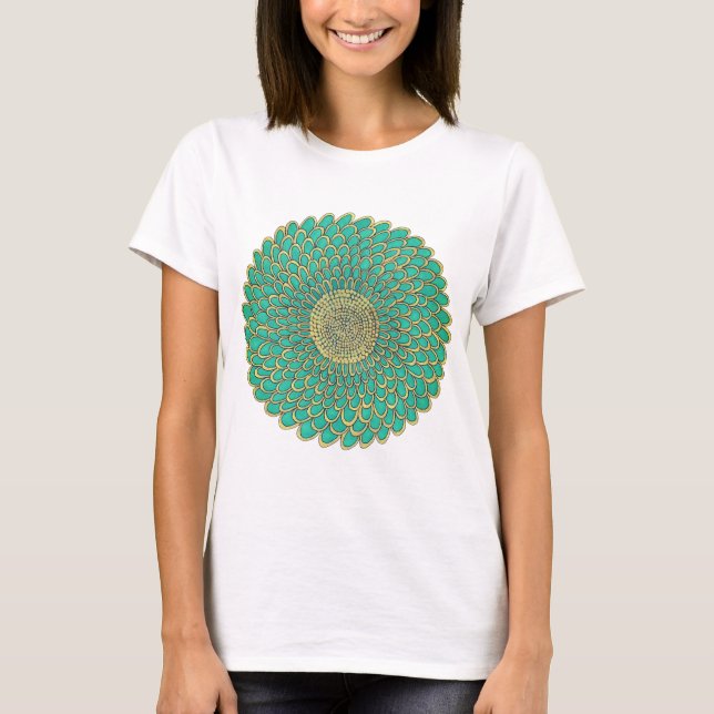 T-shirt Mandala pour dames  (Devant)