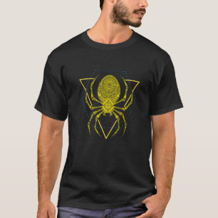 T-shirt Mandala Spider Geometire Triangle Shape