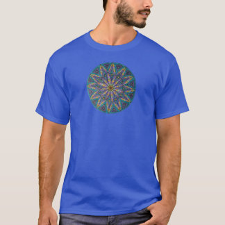 T-shirt Mandala Starburst Violet/Turquoise